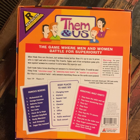 Adult Game Them vs Us - Picture 2 of 4
